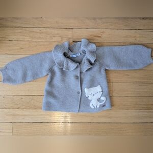 Mayoral Grey Cardigan, Size 12 Months